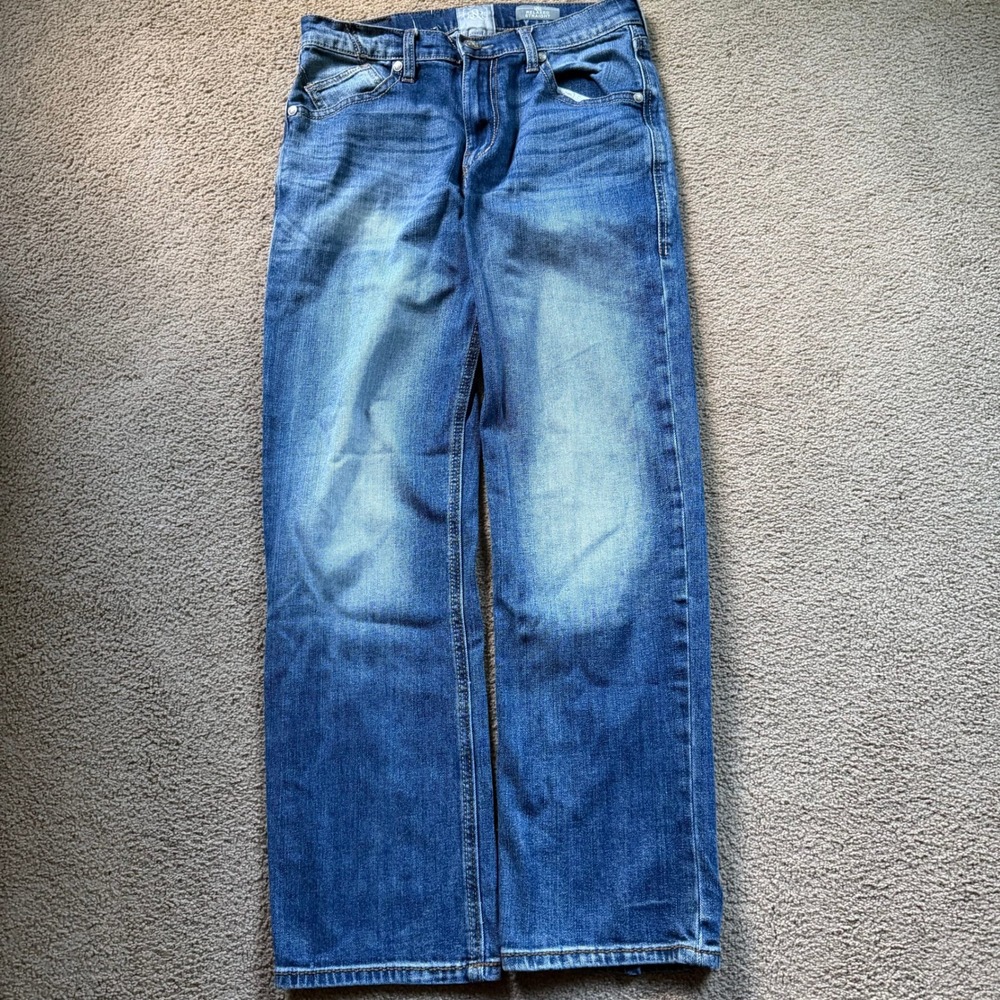 Y2K Rock & Republic Jeans Men's 30x32 Blue Relaxed Straight Fit Faded Skater